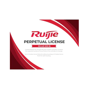 Ruijie RG-LIC-WS-16 Licencia Software - 16 Puntos de Acceso Gestionados o 32 Puntos de Acceso de Pared - Gestion Centralizada de la Red Inalambrica