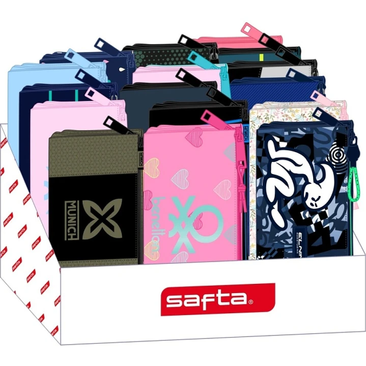 Safta Expositor con Portatodos - Carton Reciclado - Ecologico - 17L - 315x235x195mm - Colores Surtidos 1