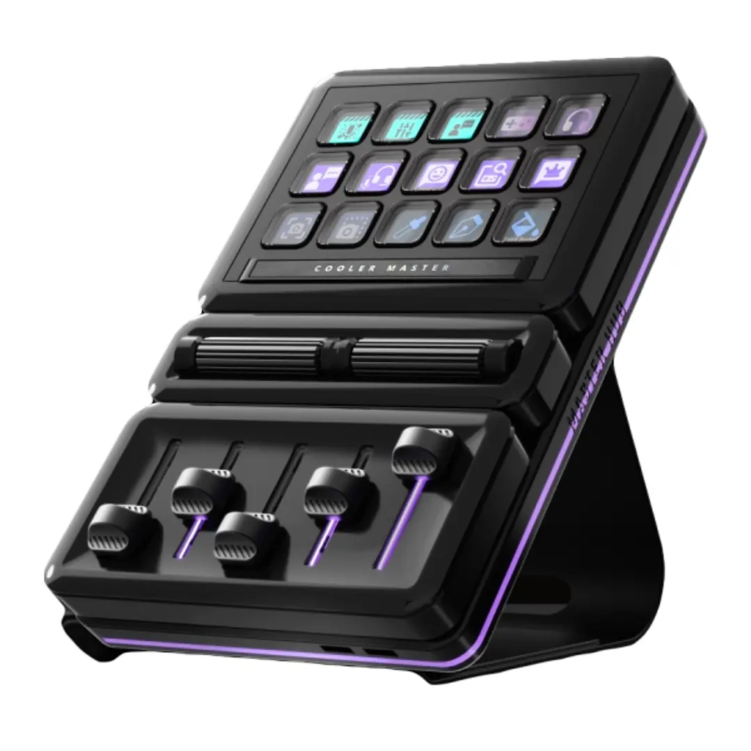 Cooler Master Hub Stream Kit - Master hub 3 x Knob - Master Hub Encoder IPS Display - Streaming - Gaming - Negro 1