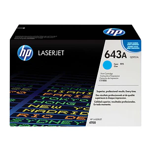 HP Q5951A Cyan Cartucho de Toner Original - 643A