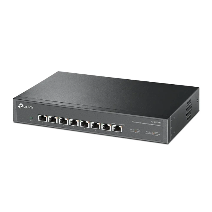 TP-Link TL-SX1008 Switch 8 Puertos RJ45 10Gbps - No Administrado - Soporta QOS - Conmutacion hasta 160Gbps - Color Negro 1