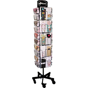 Pictura Expositor Money Card - en mm: 213x96 y 96x213 - Expositor de Tarjetas Coleccion Money Card - 40 Compartimentos - Capacidad para 240 Tarjetas -
