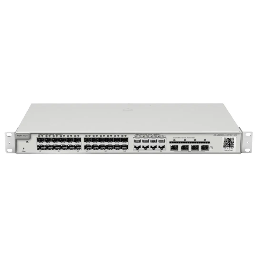 Ruijie RG-NBS5200-24SFP/8GT4XS Switch Gestionado - Montaje en Rack 1U - 8 Puertos Ethernet hasta 1Gbps - 24x SFP hasta 1Gbps - 4x SFP+ hasta 10Gbps -  1