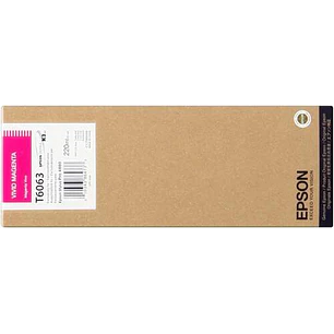 Epson T6063 Magenta Vivido Cartucho de Tinta Original - C13T606300