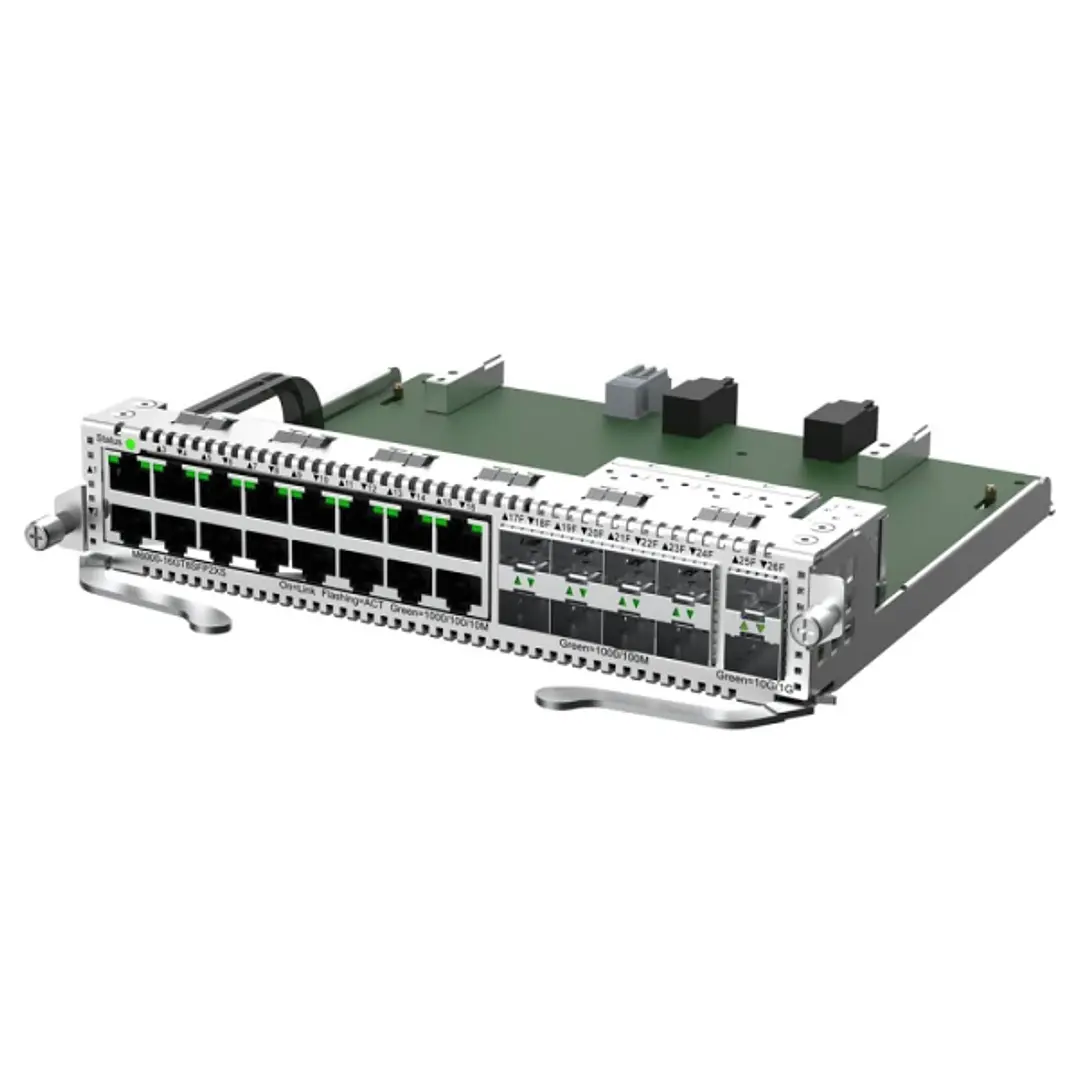Ruijie M6000-16GT8SFP2XS Tarjeta Switch de Expansion Mixta para Chasis - 16 Puertos Ethernet hasta 1Gbps - 8x SFP hasta 1Gbps - 2x SFP+ hasta 10Gbps - 1