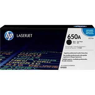 HP CE270A Negro Cartucho de Toner Original - 650A