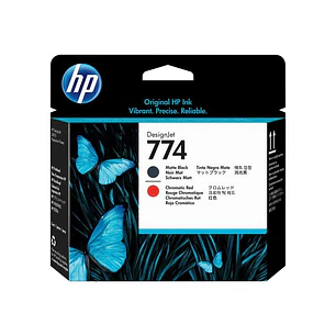HP 774 Cabezal de Impresion Original - Negro Mate, Rojo Cromatico - P2V97A