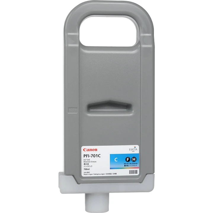Canon PFI701 Cyan Cartucho de Tinta Original - 0901B001/PFI-701C 1
