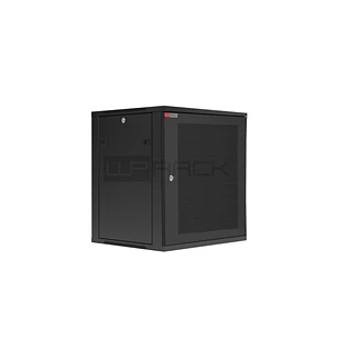 WP RWC-15606-B Armario Mural 15U - Puerta de Acero Perforada - Cerradura de Seguridad - 540x600x720mm - Color Negro