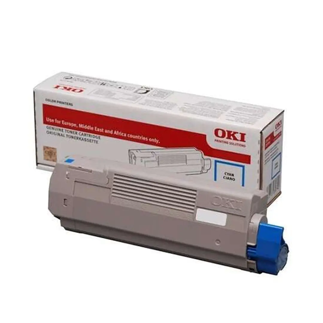 OKI C712 Cyan Cartucho de Toner Original - 46507615 1