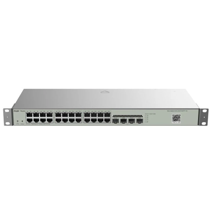 Ruijie RG-NBS3100-24GT4SFP-V2 Switch Gestionado - Montaje en Rack 1U - 24 Puertos Ethernet hasta 1Gbps - 4x SFP hasta 1Gbps - Color Acero 1