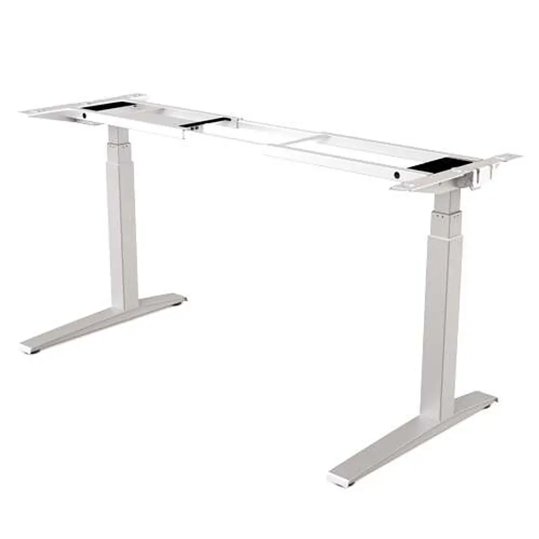 Fellowes Estructura Metálica para Mesa Regulable en Altura Levado - 4 Configuraciones de Memoria - Motor Dual - Silenciosa y Rapida - Color Plata 1