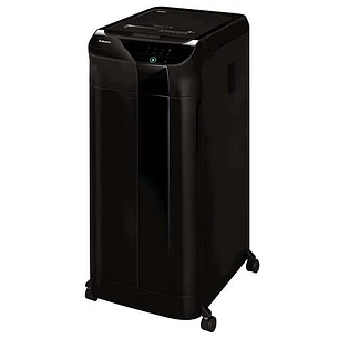Fellowes AutoMax 600M Destructora de Papel Automatica Microcorte P-5 - Autoalimentacion 600 Hojas, Manual 14 Hojas - Papelera de 83L - Color Negro