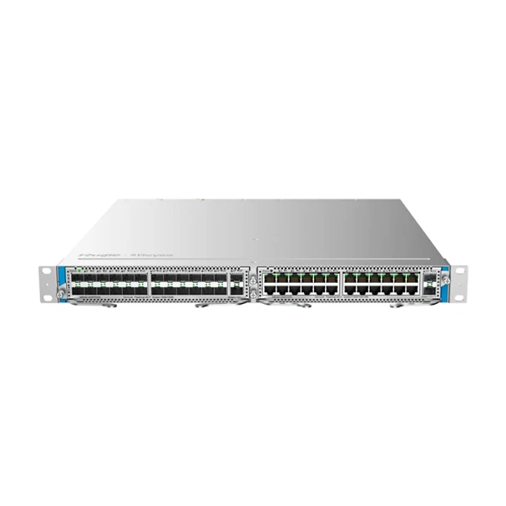 Ruijie RG-NBS6002 Chasis Switch para Dos Modulos - Montaje en Rack 1U - 2 Ranuras de Alimentacion - Color Acero 1