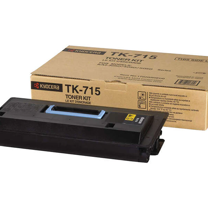 Kyocera TK715 Negro Cartucho de Toner Original - 1T02GR0EU0 1