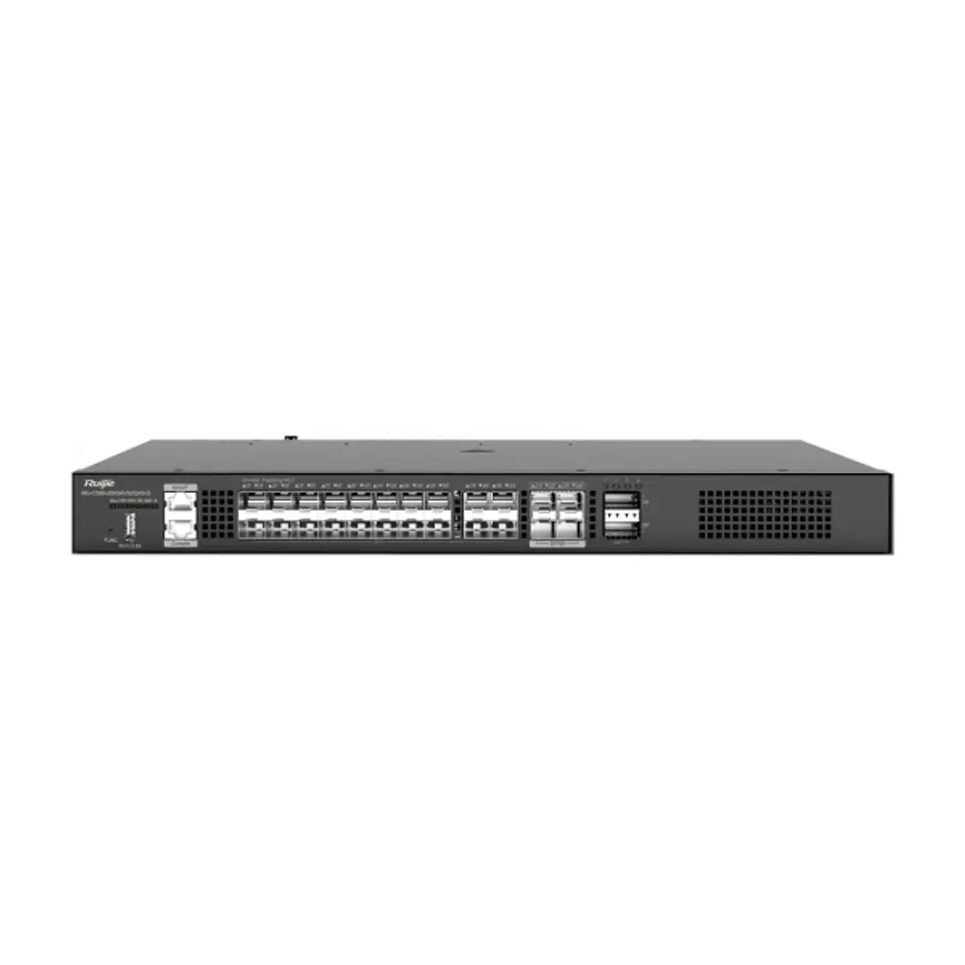 Ruijie RG-CS86-20XS4VS2QXS-D Switch Modular - 20x SFP+ hasta 10Gbps - 4x SFP28 hasta 25Gbps - 2x QSFP+ hasta 40Gbps - 2 Ventiladores Modulares Incluid 1