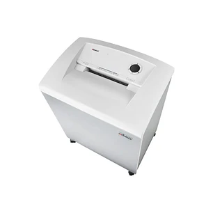 Dahle 214 Destructora de Papel Manual Corte en Tiras P-2 - Destruye hasta 26 Hojas - Capacidad de la Papelera 140L - Ruedas Giratorias - Color Gris