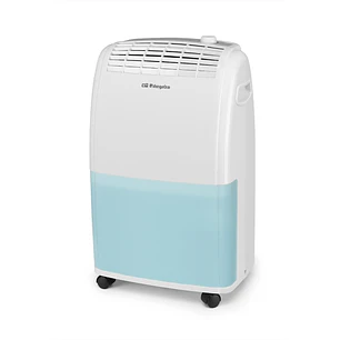 Orbegozo DH 2025 Deshumidificador - Potencia 420W - Absorbe 20 L/Dia - Deposito de 3.6L - Respetuoso con el Medio Ambiente - Temporizador - Ruedas y A