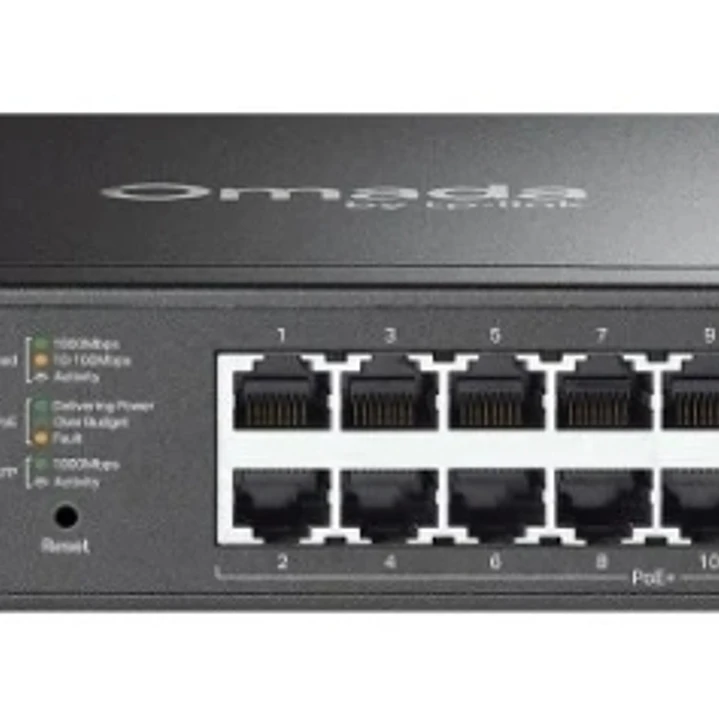 TP-Link Omada ES220GP Switch 20 Puertos - Gestionado - 18xRJ45 PoE+ 1Gbps - 2xSFP 1Gbps - Soporta QOS - Conmutacion hasta 40Gbps - Carcasa Metalica -  1