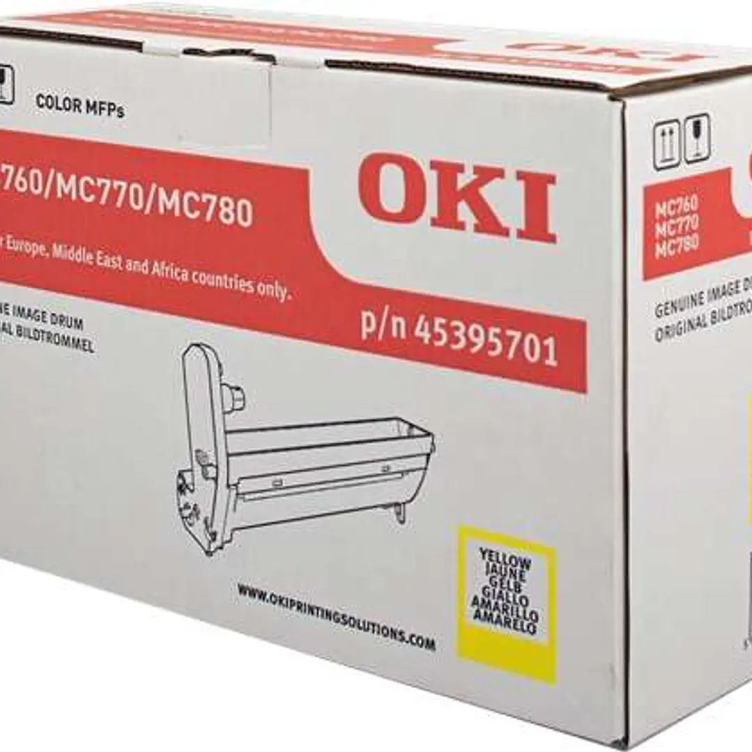 OKI MC760/MC770/MC780 Amarillo Tambor de Imagen Original - 45395701 1