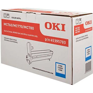 OKI MC760/MC770/MC780 Cyan Tambor de Imagen Original - 45395703