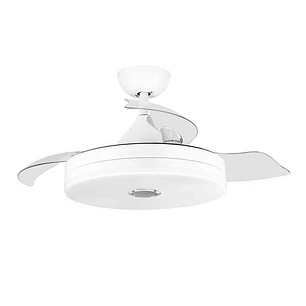 Orbegozo CPB 123105 Ventilador de Techo con Altavoz Bluetooth - Potente y Silencioso - Luz LED - Funcion Reversible - Mando a Distancia - Estilo Moder