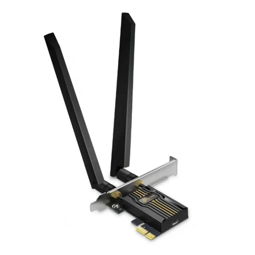 TP-Link Archer TBE552E Adaptador de Red PCI - Indicador LED - Bluetooth - Velocidad 9.3Gbps - WiFi 7 Tribanda - 2 Antenas Multidireccionales - Segurid 1