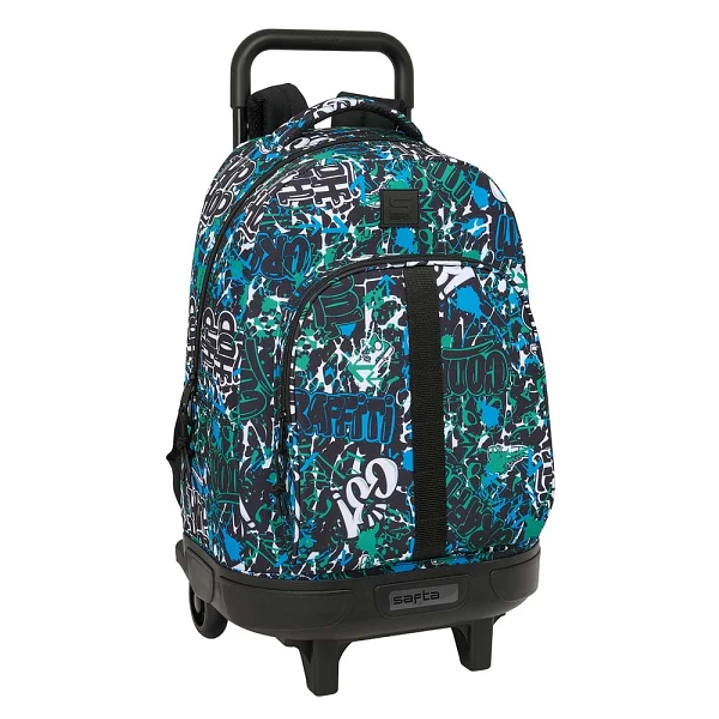 Safta Graffiti Go Mochila con Carro - Extraible - Bolsillo Frontal - Portabotellas - Tirador Doble - Hombreras Acolchadas - Tarjeta ID - Bandeja PVC - 1