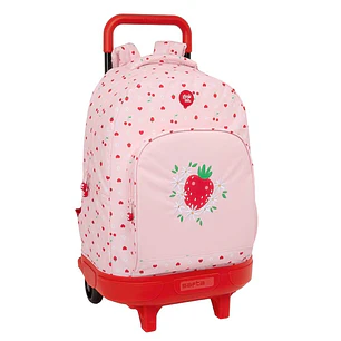 Safta Glowlab Frutitas Mochila con Carro - Extraible - Bolsillo Frontal - Portabotellas - Tirador Doble - Hombreras Acolchadas - Asa Acolchada - Tarje