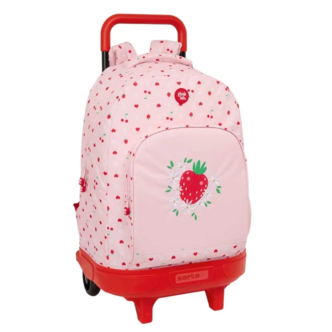 Safta Glowlab Frutitas Mochila con Carro - Extraible - Bolsillo Frontal - Portabotellas - Tirador Doble - Hombreras Acolchadas - Asa Acolchada - Tarje 1