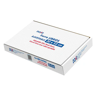 Dohe Caja de 100 Cubiertas Protectoras de Libros - Solapa Adhesiva Reposicionable - Tamaño 30x53cm - Material PVC 120 micras