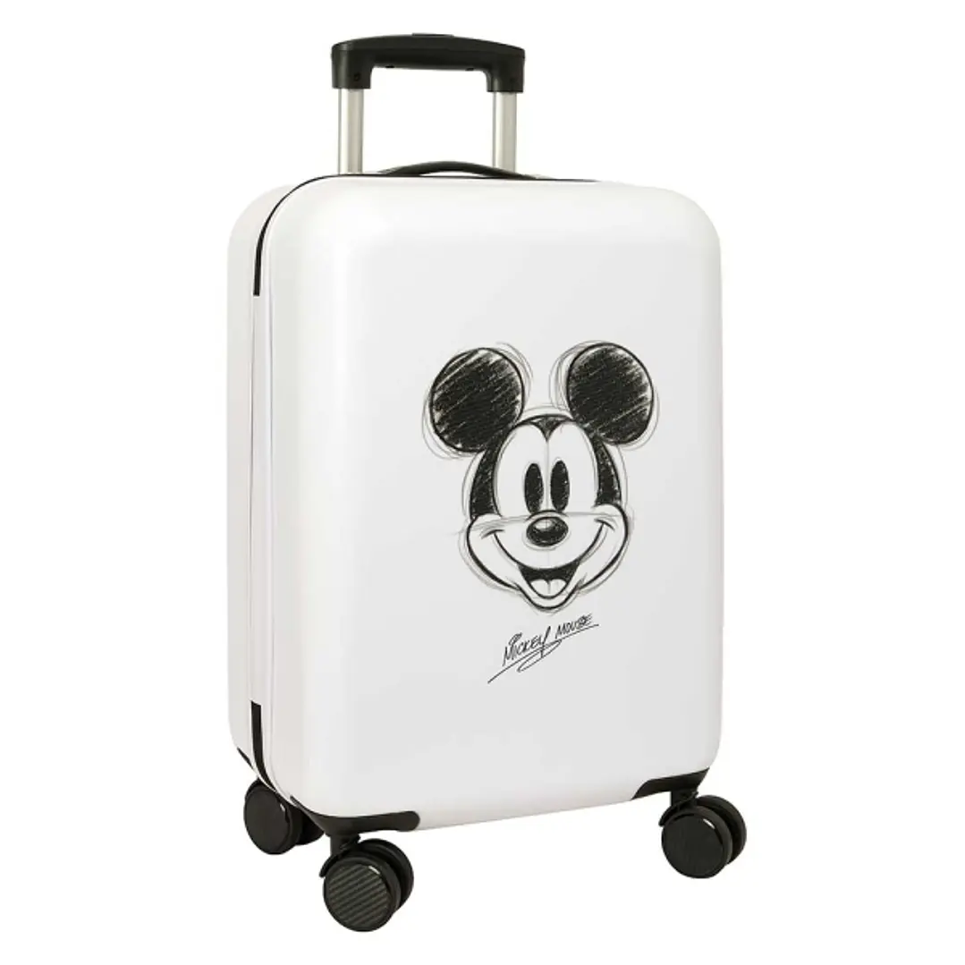 Safta Mickey Mouse Baby Maleta Trolley de Cabina 20 - 40.1L - Interior Organizado - Cierre con Candado - Ruedas Giratorias - Facil de Transportar - 3 1