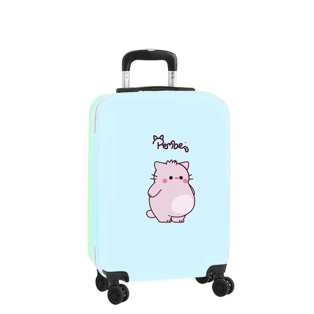 Safta Pembe The Pink Cat Maleta Trolley de Cabina 20 - Cierre con Candado - Interior Forrado - Ruedas Giratorias 360º - Asa Extensible Ajustable - 40 1