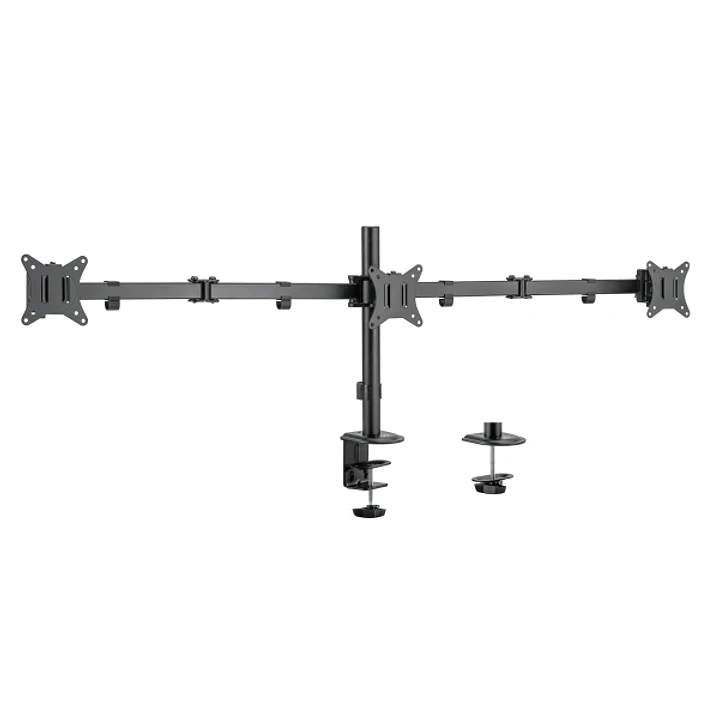 Ewent Soporte de Mesa para Tres Monitores hasta 27