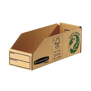 Fellowes Bankers Box Earth Bandeja de Carton 98mm - Montaje Manual - Carton Reciclado Certificacion FSC - Color Marron
