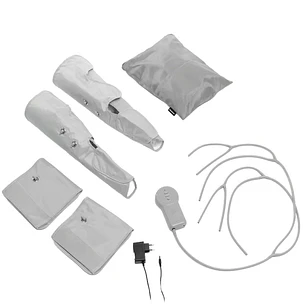 Innovagoods Maspres Masajeador de Piernas por Compresion de Aire - Cable 90cm - Presion hasta 96kPa - 4 Niveles de Intensidad - Bolsa de Transporte - 