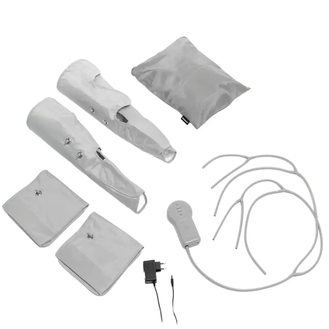 Innovagoods Maspres Masajeador de Piernas por Compresion de Aire - Cable 90cm - Presion hasta 96kPa - 4 Niveles de Intensidad - Bolsa de Transporte -  1
