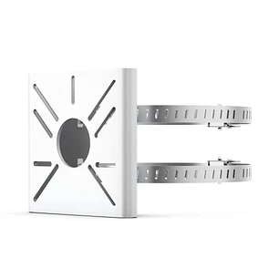 TP-Link Vigi VMB-350 Soporte de Camaras para Postes - Acero Inoxidable - Incluye Accesorios - Diametro de Montaje de 7 a 13cm - Color Blanco