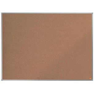 Nobo Essence Tablero de Anuncios de Corcho 1200x900mm - Montaje en Esquinas - Superficie de Corcho - Marco de Aluminio Anodizado - Color Natural