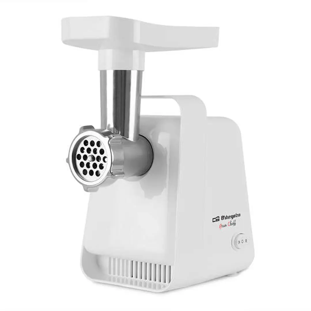 Orbegozo MP 2000 Picadora de Carne Eficiente - Potente Motor de 600W - Facil de Limpiar y Desmontar - Incluye Accesorios para Salchichas y Kibbe - Bot 1