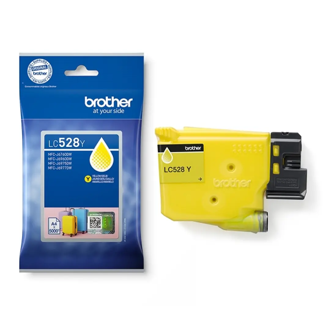 Brother LC528 Amarillo Cartucho de Tinta Original - LC528Y 1