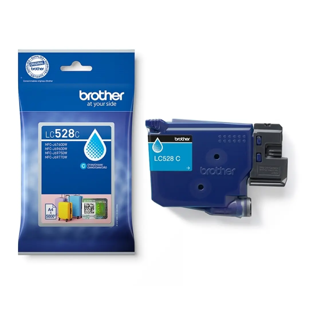 Brother LC528 Cyan Cartucho de Tinta Original - LC528C 1