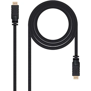 Nanocable Cable HDMI v1.4 con Repetidor Macho a HDMI v1.4 Macho 25m - Alta Velocidad - Color Negro