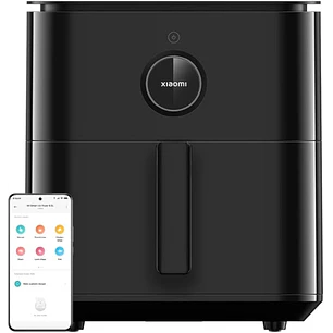 Xiaomi Smart Air Fryer 6.5L Freidora de Aire 1800 W - Conveccion 360 Grados - Funcion Desengrase - Control Inteligente Mi Home - Color Negro