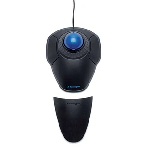 Kensington Trackball Orbit con Anillo de Desplazamiento - Bola de 40mm - Personalizacion de Botones - Precision Optica - Reposamuñecas Extraible - Neg