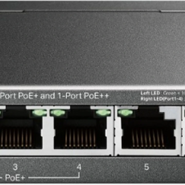 TP-Link TL-SG1006PP Switch 6 Puertos RJ45 1Gbps - No Administrado - 1x PoE++ - 3x PoE+ - Soporta QOS - Recuperacion Automatica - Conmutacion hasta 12G 1