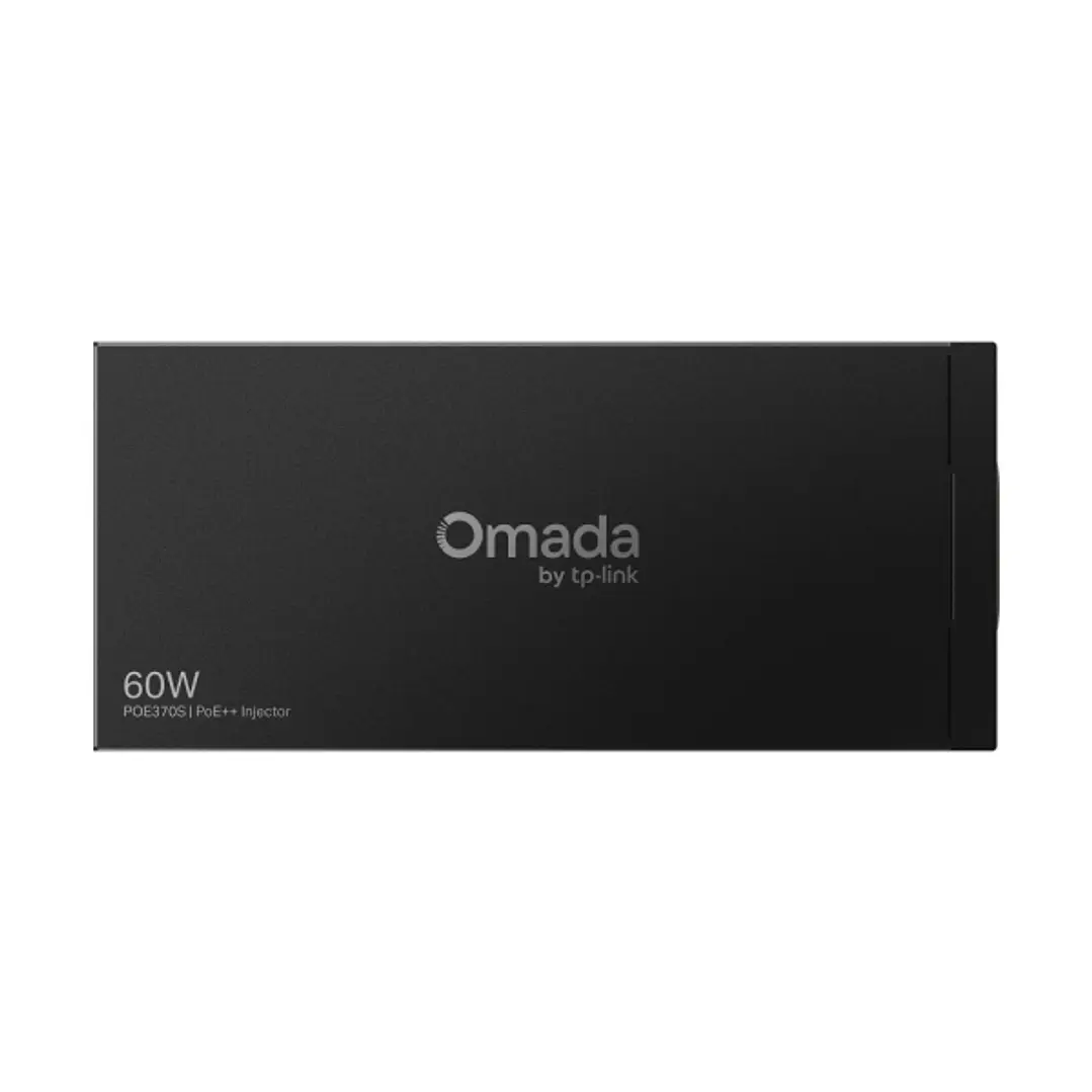 TP-Link Omada POE370S Inyector PoE - 60W - Velocidad hasta 10Gbps - Deteccion Automatica - 2x RJ45 Ethernet - Plug and Play - Carcasa Metalica - Color 1