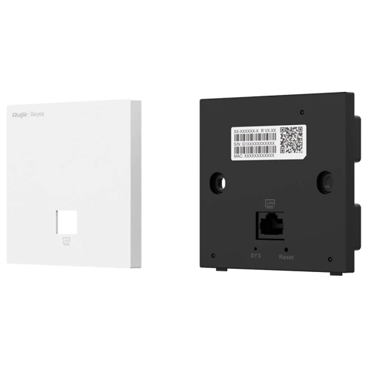 Ruijie RG-RAP1201 Punto de Acceso de Doble Banda - 1.3Gbps - WiFi 5 AC1300 - 2x RJ45 - Tecnologia MIMO 2x2 - Antenas Internas Ethernet - Color Blanco  1