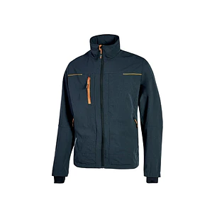 Upower Pluton Chaqueta de Tela Resistente - Talla 6XL - Suave, Repelente al Agua, Transpirable, Secado Rapido, Bolsillos Practicos, Capuchon Retractil
