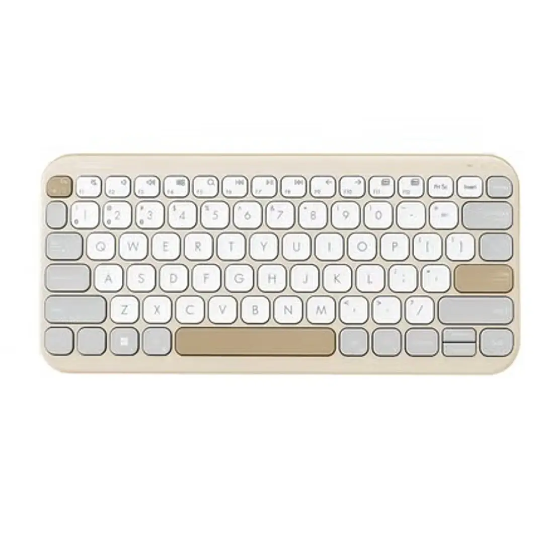Asus Marshmallow KW100 Teclado  - Bluetooth - Compacto - Español - Color Beige 1